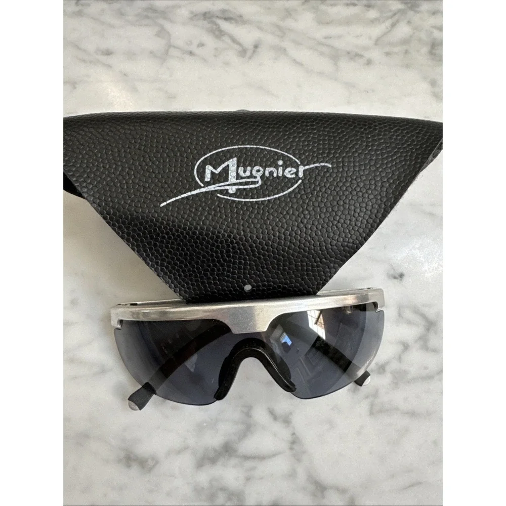 Mugnier Sports Athletic Shield Wrap‎ Sunglasses Black Carbon Fiber France